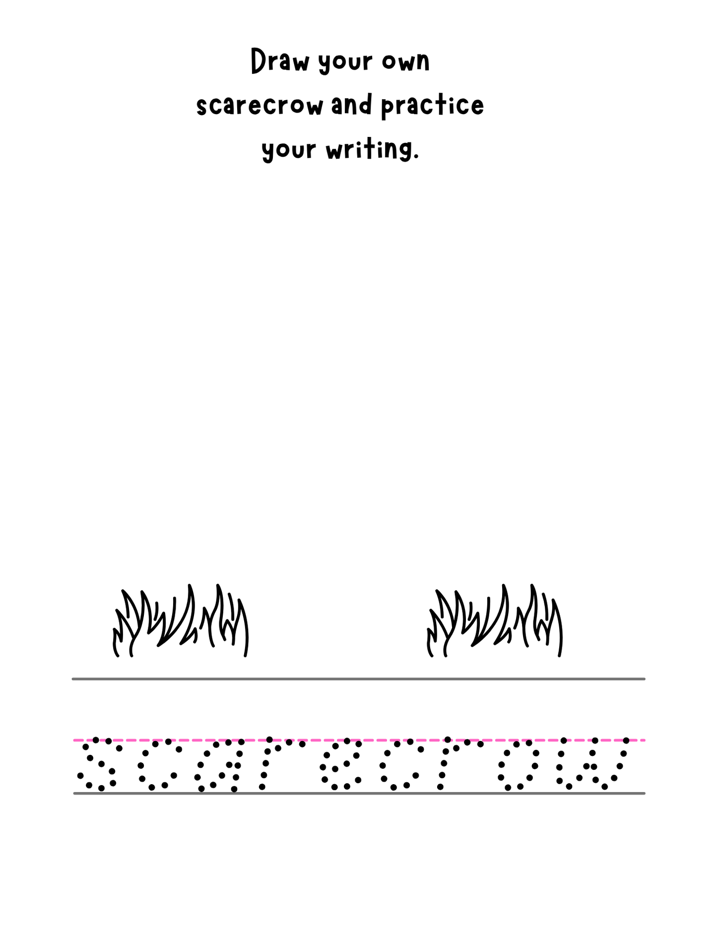 2025 Scarecrow Coloring Activity Sheet download