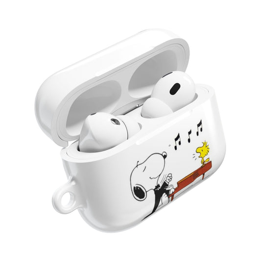 Snoopy & Woodstock AirPod Case - Cute Music-Themed Protective Cover