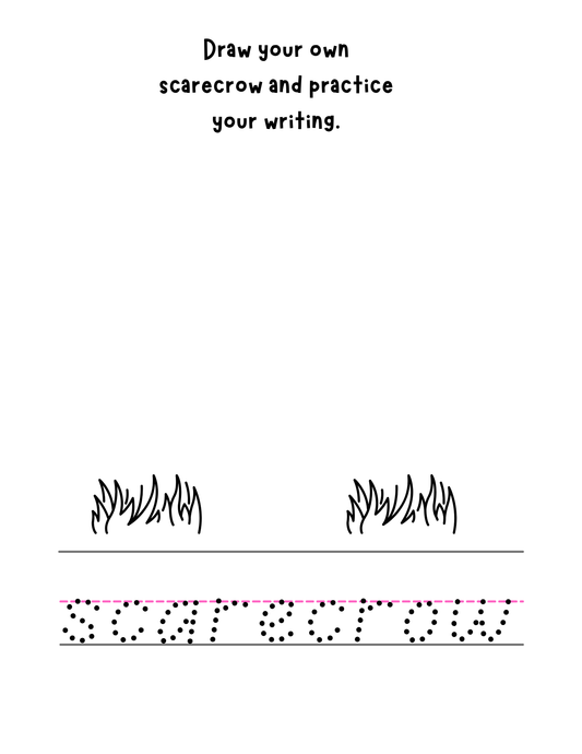 2025 Scarecrow Coloring Activity Sheet download
